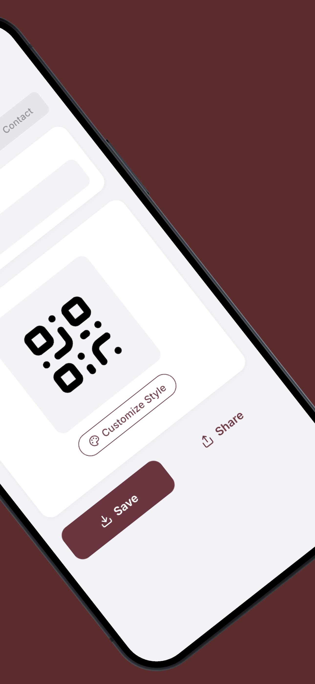 Share URLs via QR codes